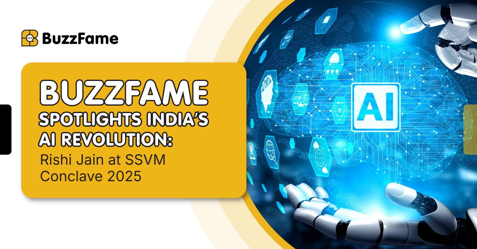 BuzzFame Spotlights India’s AI Revolution: Rishi Jain at SSVM Conclave 2025